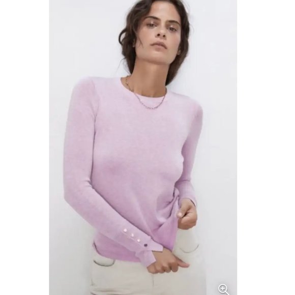 Zara Basic Knit in Light Purple (S) - Picture 1 of 7